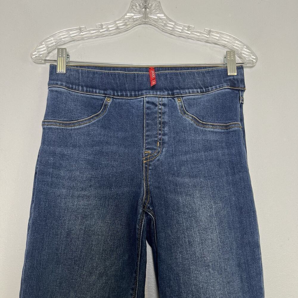 Spanx Womens Pull On Jeggings Jeans Blue Skinny Tummy Control Stretch Sz S Ankle - Picture 6 of 12